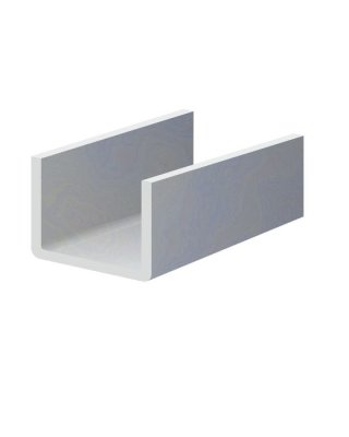 U profil L-2000 mm, 25x47x25x1,5 mm, zinkovaný plech, použití pro lamelu KLZ50Zn, cena za 2 metrový kus