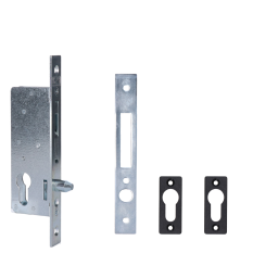 Hákový zámek na posuvnou bránu 50 mm, bez otvoru na kliku