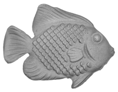 DOPRODEJ! Ryba, dekorace 134x110x5 mm, odlitek