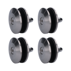 Držiak na sklenený prístrešok - set 4ks (pre sklo 8.00 - 12.76mm), brúsená nerez K320 /AISI304