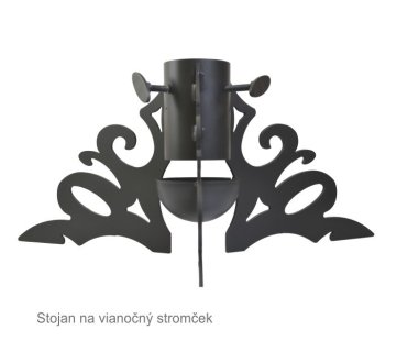 Stojan na vánoční stromeček MODERN, černý, 500x500x230mm