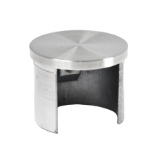 Ukončení - zátka (ø 42.4x1,5 mm) na madlo EB1-HM42, lepený spoj, broušená nerez K320 / AISI304