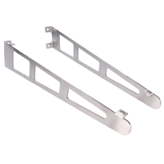 Konzoly pro skleněný přístřešek - set pravá + levá strana, broušená nerez K320 /AISI304, použít držáky EB1-PRJ