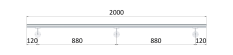 Madlo ø 42.4mm, L-2000mm, leštěná nerez AISI304