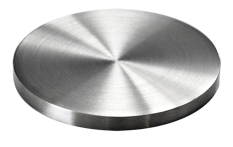 Ukončení-krytka (ø 80mm / H: 6mm), broušená nerez K320 / AISI304