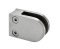 Svorka skla / plechu na trubku ø 42,4 mm (40x29x18 mm), broušená nerez K320 /AISI304, balení neobsahuje gumičky na sklo