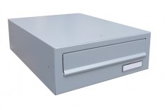 Poštovní schránka (300x110x385 mm), max. formát listu: C6, šedá