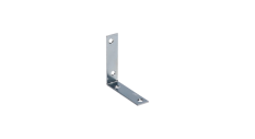 úhelník 75x75x17mm, 2,0mm, galvanicky pozinkovaný, díry průměr 4,5mm - v počte 4ks