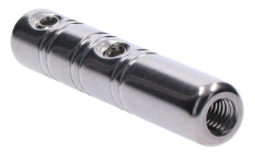 Úchyt se závitem M8 pro nerezové lanko ø5 mm, broušená nerez K320 / AISI304