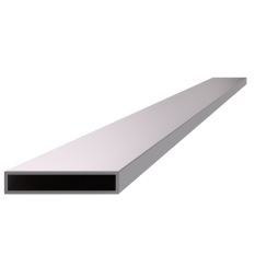 Profil uzavřený 50x10x1,5 mm, cena za 1 ks (1 m), broušená nerez K320 / AISI304