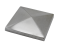Ukončení stříška na jekl (100x100mm), broušená nerez K320 / AISI304