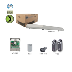 RAYKIT pro jednokřídlou bránu do 4 m/kř., 1x pohon RAY4000 230 V, 280 W, 2000 N, 1x SUB-44R, 1x CT-202, 1x RX4, 1 pár FT-22