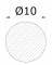 Tyč kruhová ø 10mm, cena za 1ks(1m) kartáčovaná nerez /AISI304 - Délka: 1m