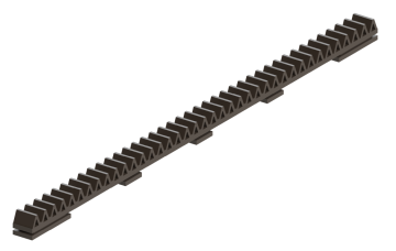 Hřeben nylonový vyztužený sklolaminátovým vláknem, L-500 mm, max. do 300 kg, určený pro hliníkový samonosný profil