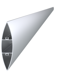 Profil na výplň 100x24,5x6000 mm, materiál EN AW-6060 T66, přírodní hliník bez povrchové úpravy, cena za KUS