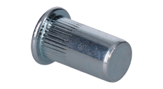 Nýtovací matice M5/0.5-3.0/ plochá hlava, rýhovaný dřík, uzavřená, VZ L = 17mm