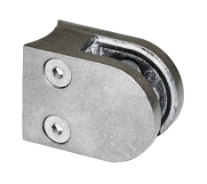 ZAMAK svorka skla na trubku ø 42.4mm (50x40x27mm) materiál: slitina AL / ZN, bez povrchové úpravy (možnost lakování), balení neobsahuje gumičky na sklo