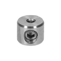 Úchyt pro lanko ø 2 - 4 mm, broušená nerez AISI 304