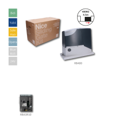 ROBUS400 samostatný pohon pro posuvnou bránu do 400kg, pohon 24V, 250W, 400N, 1x elektronika RBA3R10