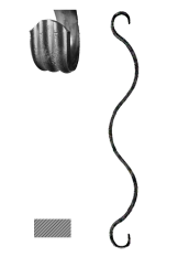 Prvek 14 x 6 mm, 380 x 50 mm