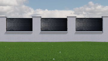 Designová kovová výplň, laserem vypálený vzor 9010, rozměr 1000x2000x2,5 mm +/- 0,5%, bez povrchové úpravy, perforace 22%