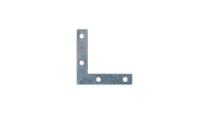 Rohovník 50x50x10mm, 2,0mm pozink, počet 4mm dier-4ks