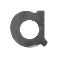 Domovní písmeno a, 120x80mm hladké, bez povrchové úpravy