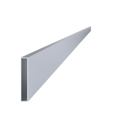 Poškodený jokel 120x20x2mm, L-6000mm, hliník bez povrchovej úpravy