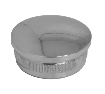 Ukončení - zátka na trubku ø 42.4mm, leštěná nerez / AISI304