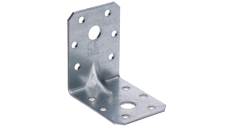úhelník s prolisem 60x60x45mm, 2,0mm, pozink, díry průměr 5mm-12ks, 11mm-2ks