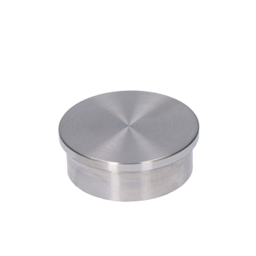 Ukončení - zátka na trubku ø 42,4 mm, broušená nerez K320 / AISI304, na nalepení