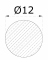 Tyč kruhová ø 12mm, cena za 1ks(1m) kartáčovaná nerez /AISI304 - Délka: 1m