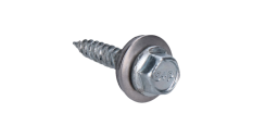 Samozávrtná skrutka bimetalová, 4.5x25mm, s podložkou s priemerom 14mm, pre plechy do 2mm
