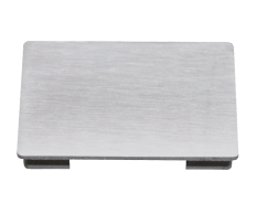 Ukončení - zátka (60x40x1,5 mm) na madlo AL-JHM60-2.5 a AL-JHM60-5, lepený spoj, hliník