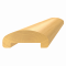 Dřevěný profil (65x25 mm /L:3000 mm), materiál: buk, broušený povrch bez nátěru, balení: PVC fólie, průběžný materiál