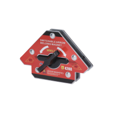 Svařovací magnet / svařovací úhel, vypínací, zatížení 42kg, měřící úhly: 45, 90, 135, neodymový