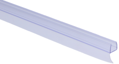 Plastové těsnění na sklo 10mm, mezi skleněné dveře a stěnu nebo podlahu, 2200mm