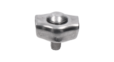 Lanková svorka - simplex pro nerezové lanko 4 mm, broušená nerez K320 / AISI304