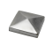Ukončení stříška na jekl (60x60mm), broušená nerez K320 / AISI304