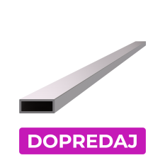 Profil uzavřen 25x10x1.5mm,cena za 1ks (2m) broušená nerez K320 /AISI304