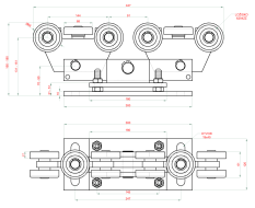 Samonos do 400 kg/7 m, děrovaný profil 80 x 80 x 5 mm, Zn