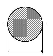 Tyč kruhová valcovaná plná 8mm, bez povrchovej upravy S235, hladká L=1000mm, cena za 1ks(1m) - Délka: 1m