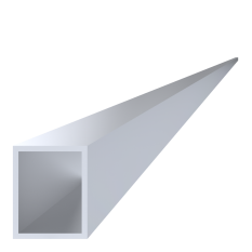 Hliníkový jekl 50x40x3 mm, délka 6000 mm, materiál EN AW-6060 T66, přírodní hliník bez povrchové úpravy, cena za KUS