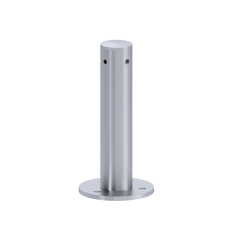 Příruba na fasádní lankovou stěnu, odsazení 200mm, průchozí, pro lanko max. ø6mm, se závitem M8, broušená nerez K320/AISI 304