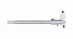 Posuvné meradlo s hĺbkomerem KINEX 200 mm, 0,02 mm, aretácia skrutkou, paralelné vedenie, monoblok, TOP QUALITY, DIN 862