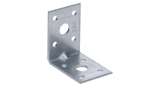 úhelník s prolisem 50x50x35mm, 2,0mm, pozink, díry průměr 5mm-8ks, 11mm-2ks