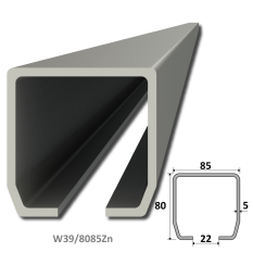 C profil 80x85x5mm pozinkovaný