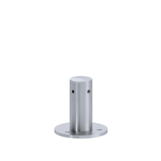 Příruba na fasádní lankovou stěnu, odsazení 100mm, průchozí, pro lanko max. ø6mm, se závitem M8, broušená nerez K320/AISI 304