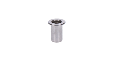 AISI304 nýtovací matice M4, rýhovaný dřík, L = 12,2 mm
