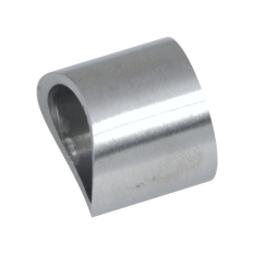 Přechod na vymezení vzdálenosti mezi sloupem ø 42,4 mm a kotevní deskou, ø 20x2,0 mm /L:15 mm, bez vnitřního šroubu, broušená nerez K320 / AISI304, bal: 1ks